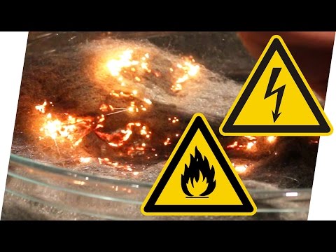 Youtube: Experimente zum Nachmachen: Stahlwolle mit Batterie anzünden | Geniale Fakten, Tipps & Tricks