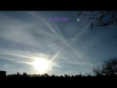 Youtube: Himmelsdrama Norddeutschland, den ganzen Tag Chemtrails gesprüht 30.12.2013