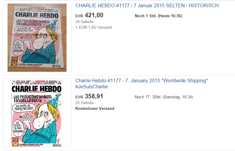 Charlie Hebdo ebay 1
