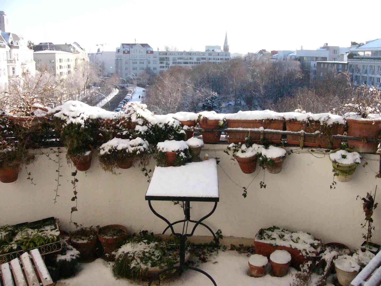Balkon Winter