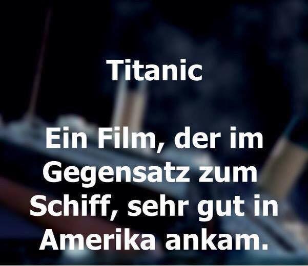 schwarzer humor titanic