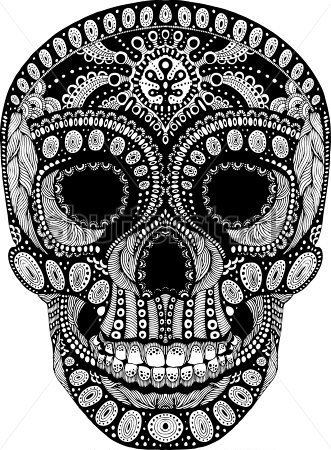 psychedelic-decorated-scull 106303439