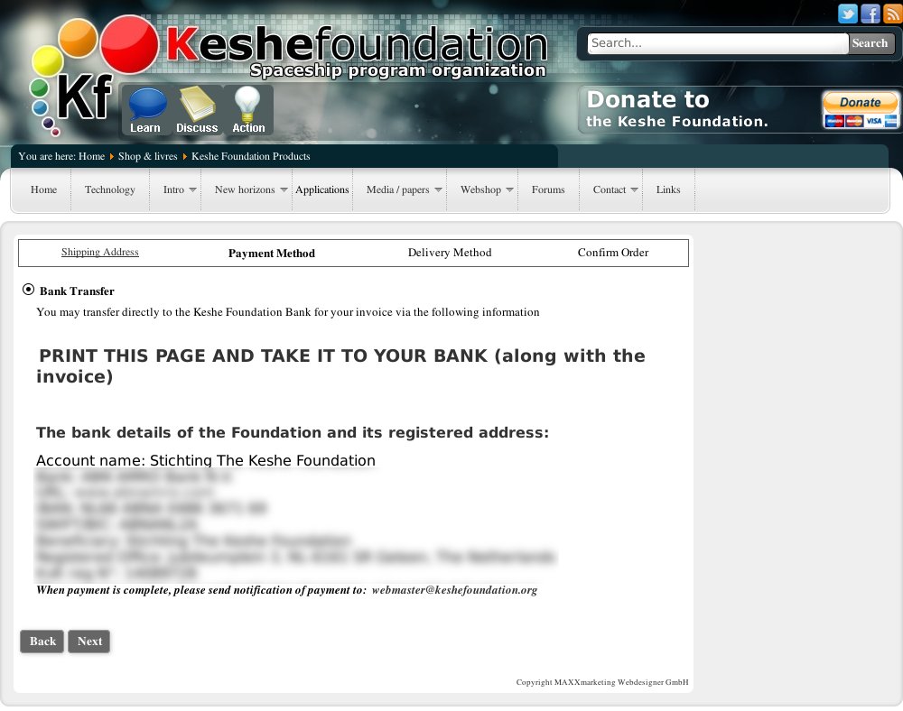 Keshe MPS Payment X
