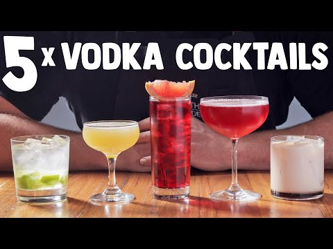 Youtube: 5 x Easy Vodka Cocktails (part 1)
