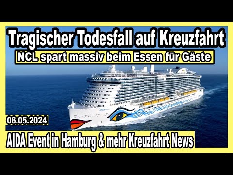 Youtube: "Mann über Bord" Drama auf Kreuzfahrtschiff🔴 Mein Schiff - NCL spart beim Essen - MSC & mehr News 🛳️