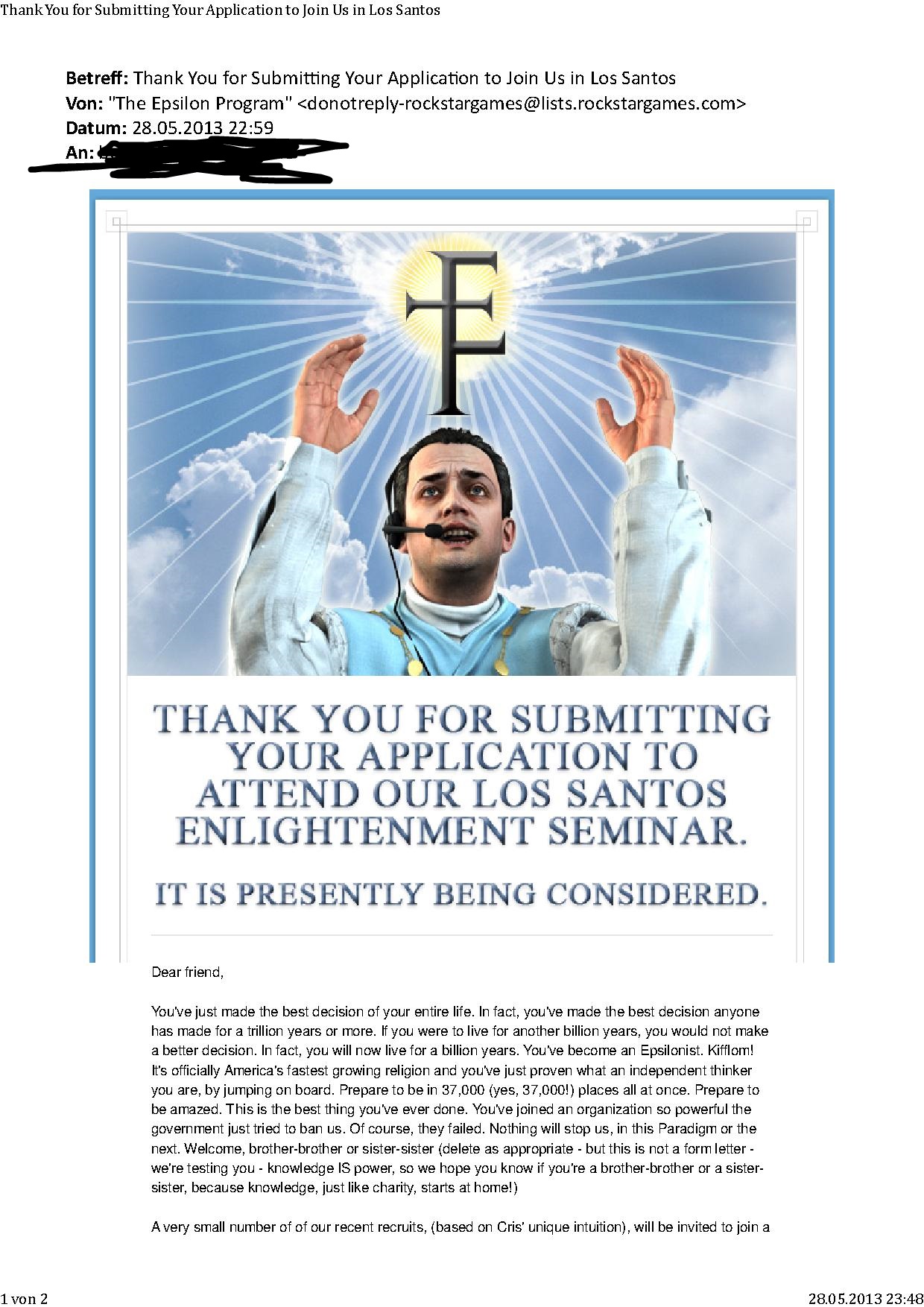 GTA V Thread - Fakten,Infos und Spekulationen 90702,1369777934,Thank You for Submitting Your Application to Join Us in Los Santos