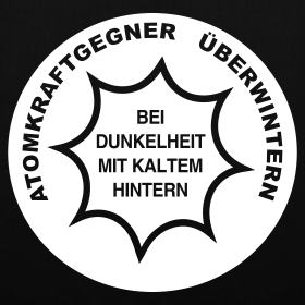 /dateien/pr65984,1285077778,atomkraftgegner-ueberwintern-bei-dunkelheit-mit-kaltem-hintern-stofftasche-schwarz-motiv-weiss design