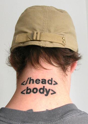 Bilder-Thread uh43048,1264688122,geek tattoo html