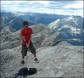 Bilder-Thread uh43048,1267787552,Cliff golfer Fails