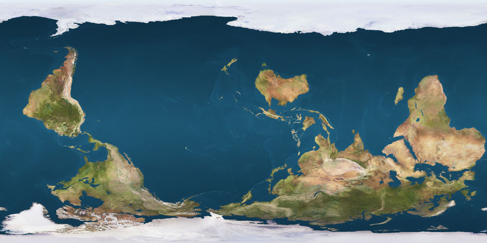 Bilder-Thread uh43048,1288175225,Reversed Earth map 1000x500