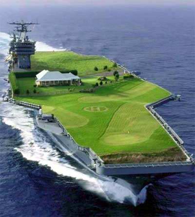 Bilder-Thread uh43048,1292521982,aircraft-carrier-with-golf-course