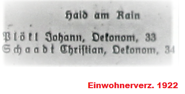 Haid am Rain 1922