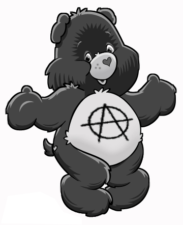 anarchy care bear by skoriginals