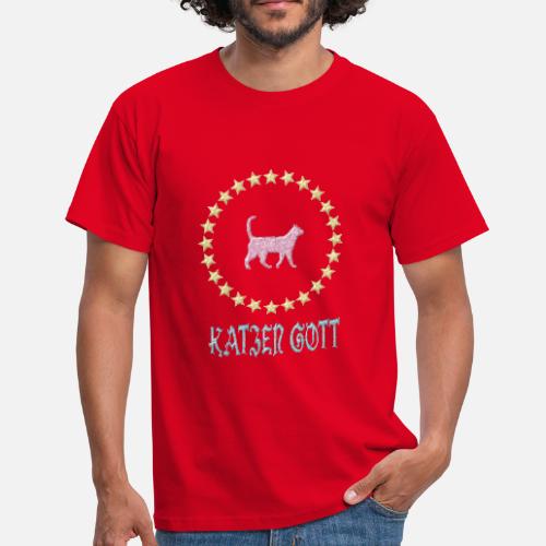 katzen-gott-maenner-t-shirt