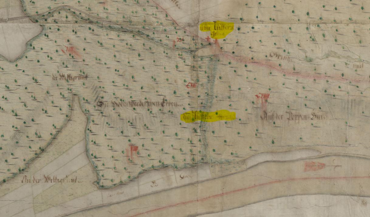 Karte von 1757