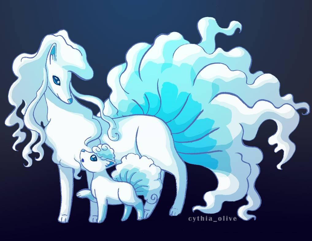 vulpix and ninetales  alola forms by shi