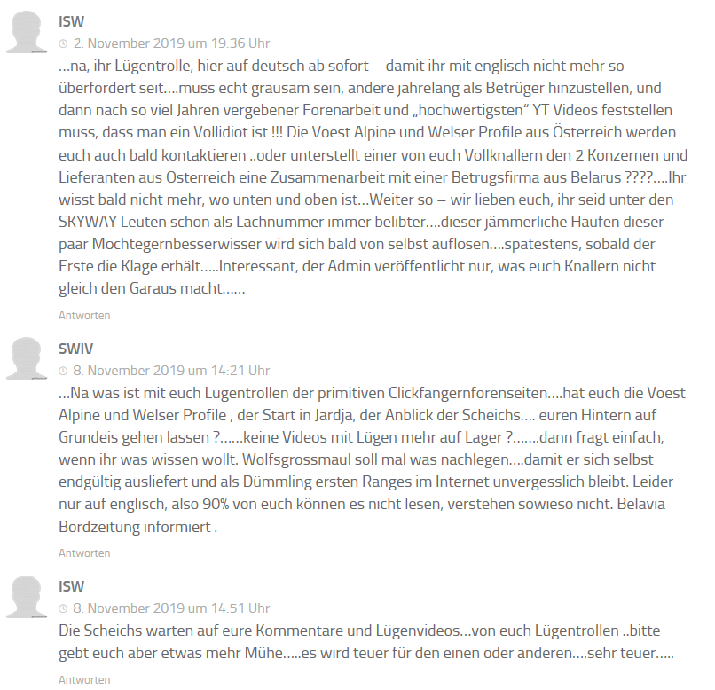 SkyWay Capital - neuer Scam auf Raten? EngstlerNov