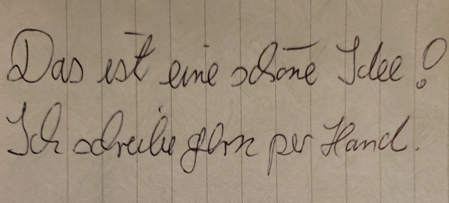 Schriftprobe
