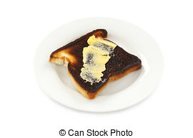 butter-auf-verbrannter-toast-stock-fotog