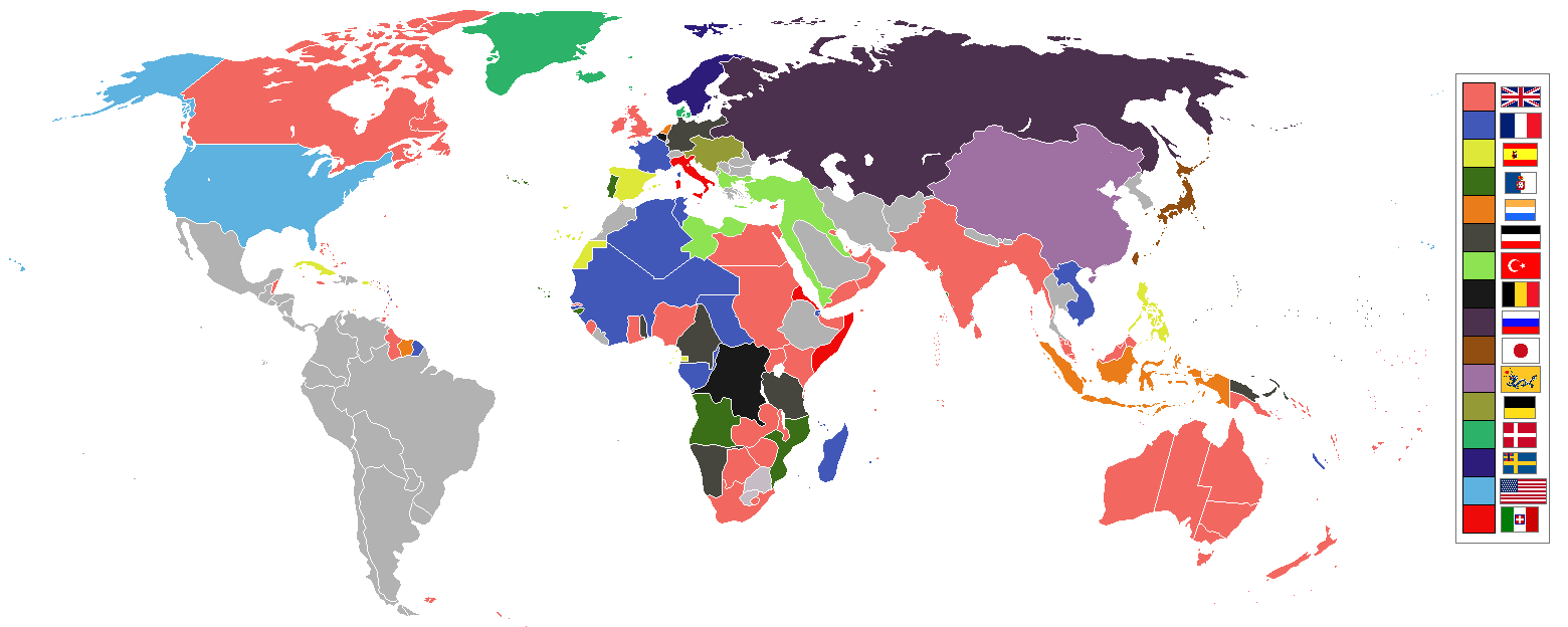 World 1898 empires colonies territory