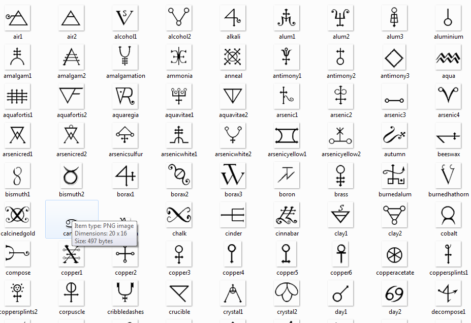 alchemy symbols 1