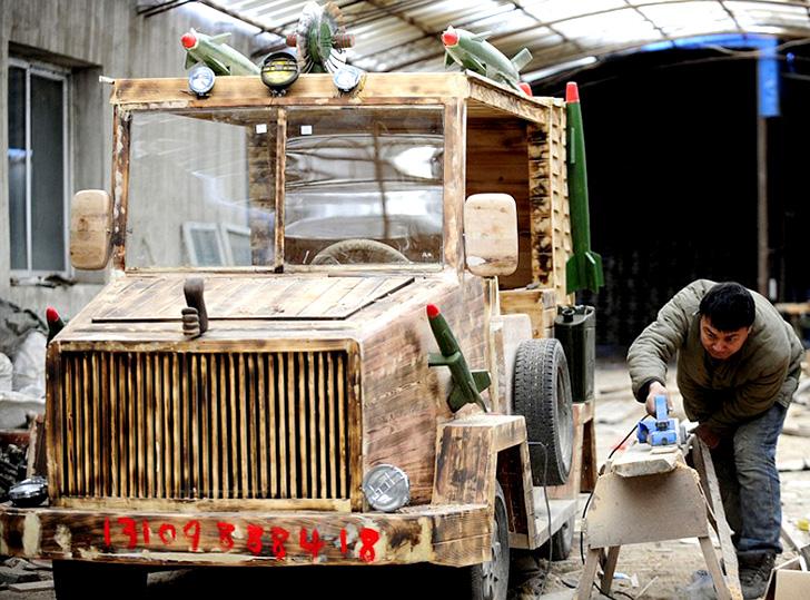 Liu-Fulong-Wooden-Electric-Car