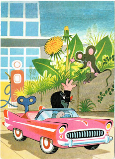 Krtek the mole and the car czechoslovaki