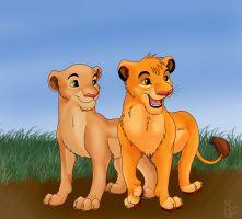 simba and nala cubs by eshlin lynx-d3aqv