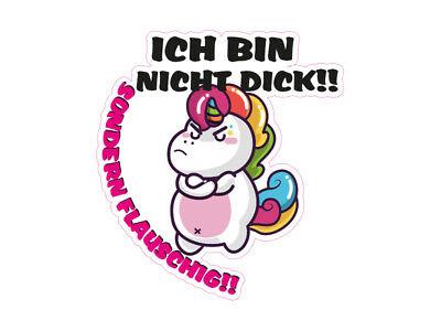 1-x-Aufkleber-Ich-Bin-Nicht-Dick-Einhorn