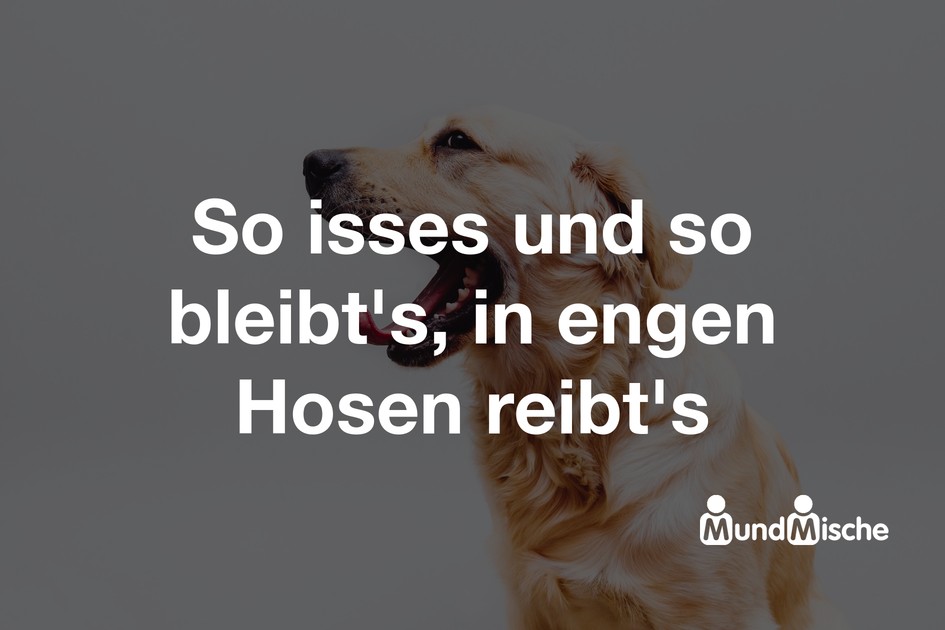 23716-So isses und so bleibt s in engen 