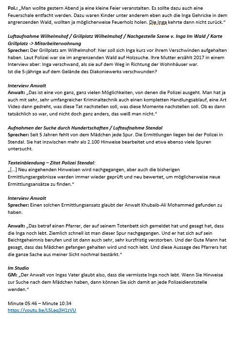 Mitschrift - Kripo LIVE - 03.05.2020 - F