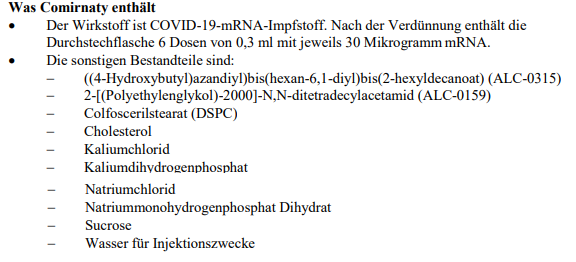 UnbenanntBionTech Impfstoff Inhaltsstoff