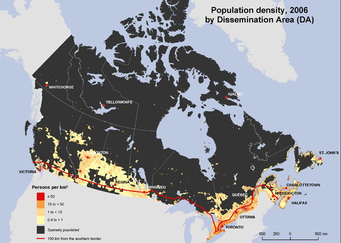 Bigfoot and Population density