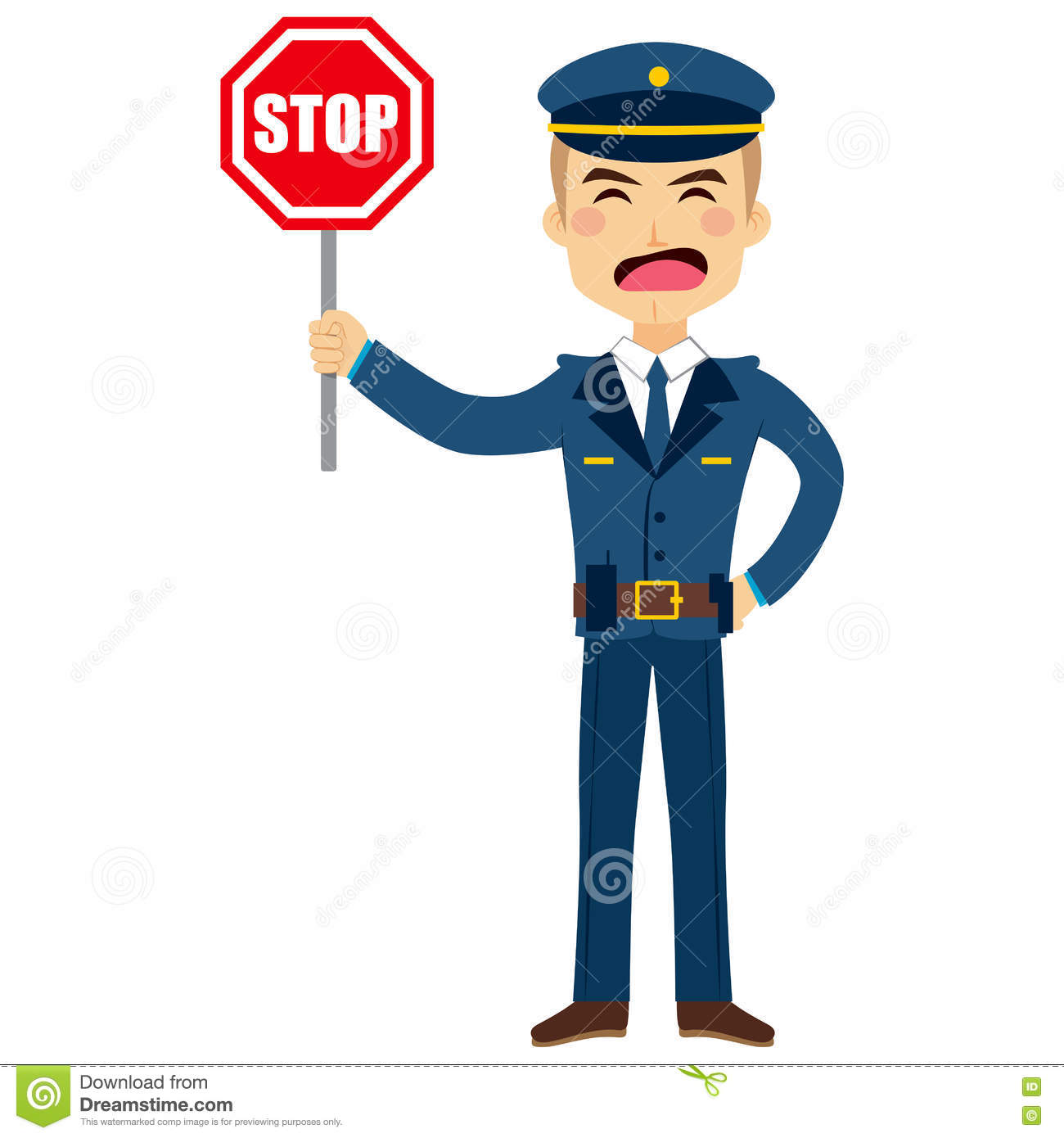 polizist-stoppschild-76533415