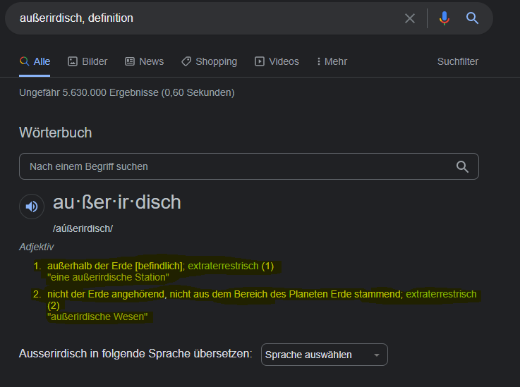 auerirdisch