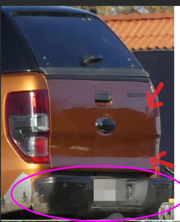 Fahrzeug HEck Klebestreifen