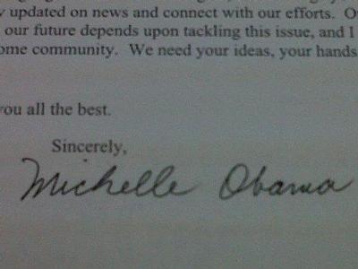 Michelle Obama-Signature