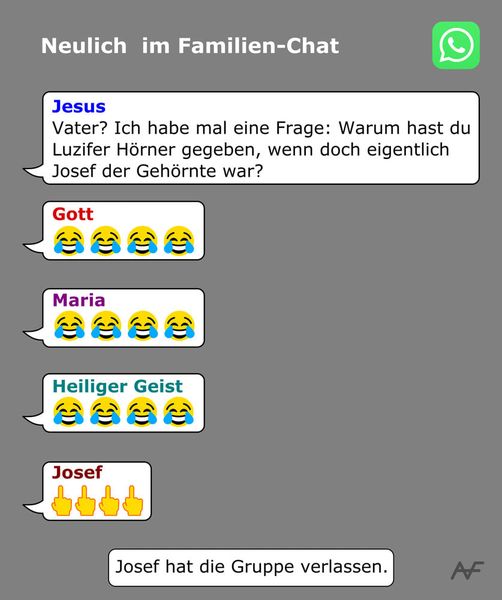 Joseph hat die Gruppe verlassen