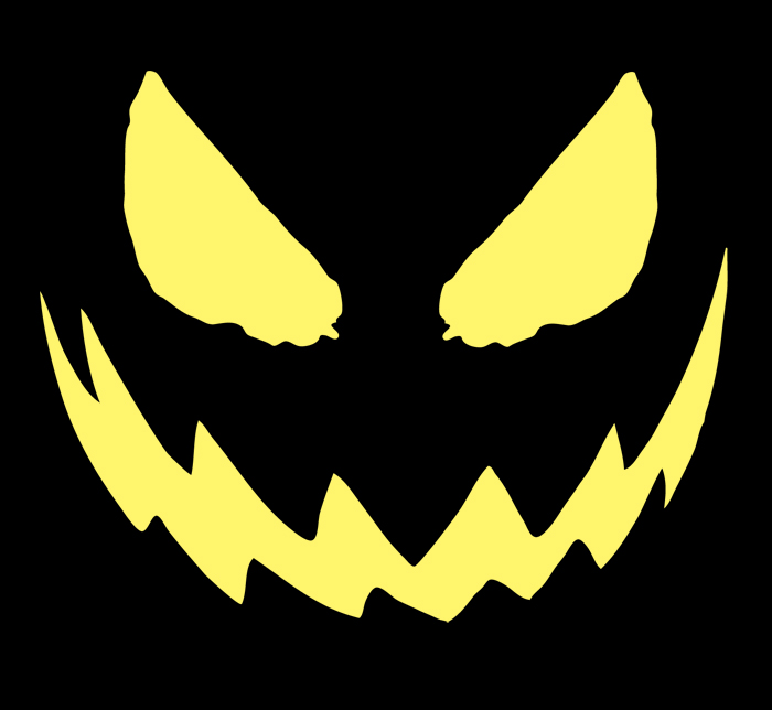 evil smile pumpkin big