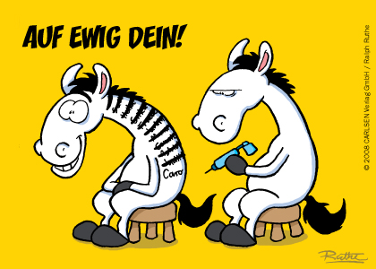 ecard Zebra