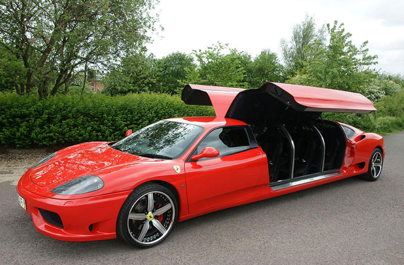 fastest-limo-strech-ferrari