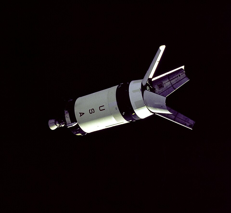 Saturn IB Second Stage with open LM adap