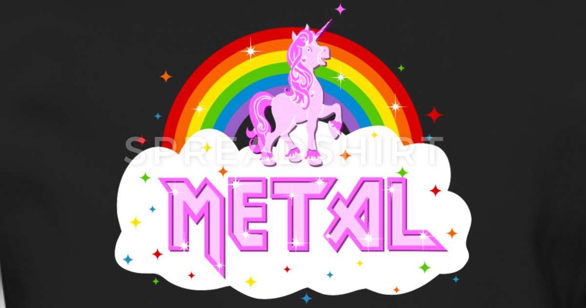 Fumos miese Spelunke metal-musik-heavy-einhorn-regenbogen-pin