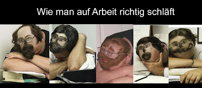 Schlafen lustig arbeit