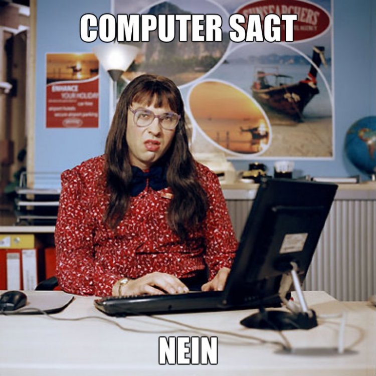 computer sagt nein