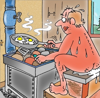 Fumos miese Spelunke yooper brat eier auf ein sauna ofensauna
