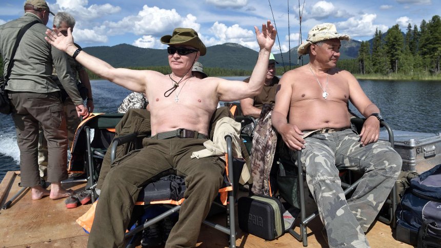 Putin shirtless
