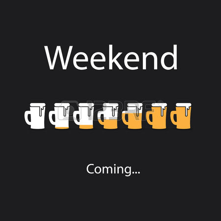 62078426-weekend-s-coming-banner-with-be