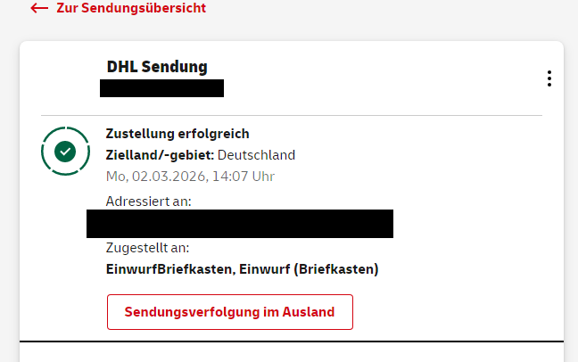 02.03.2026 Sendungsverfolgung MC Modell 