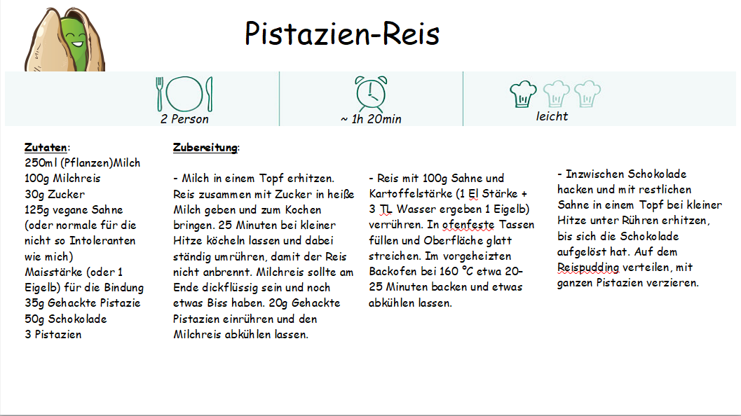 Rezept Pistazie milchreis bild